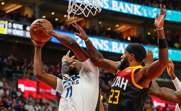 Timberwolves Jazz Basketball