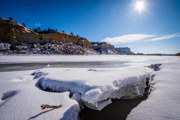 Ice on the Yellowstone River